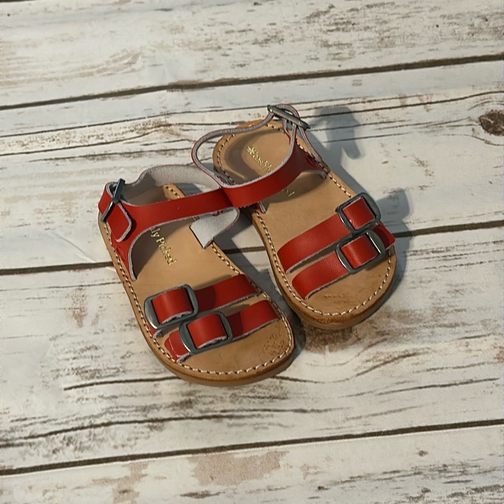 NEW Toddler red sandals- size 4